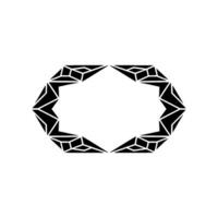 Geometric Hexagon Frame, Minimalist , Abstract Pattern vector