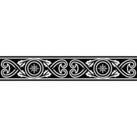 Intricate Celtic Border, Winter Motif, Decorative Element vector