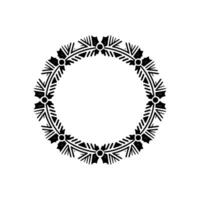 Intricate Tribal Frame, Vintage Ornamentation, Circular vector