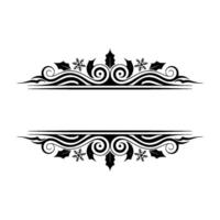 Elegant Winter Border, Decorative Element, Ornament vector