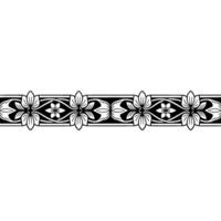 Elegant Floral Border, Vintage , Decorative Element, alternate version 59 vector