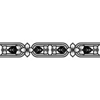 Elegant Floral Border, Vintage , Decorative Element, alternate version 60 vector