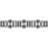 Elegant Floral Border, Vintage , Decorative Element, alternate version 63 vector