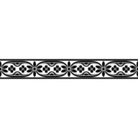 Elegant Floral Border, Vintage , Decorative Element, alternate version 70 vector
