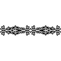 Intricate Floral Border, Vintage , Decorative Element, Botanical vector
