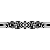 Elegant Floral Border, Vintage , Decorative Element, alternate version 72 vector