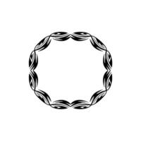 Intricate Tribal Frame, Modern , Elegant Border vector