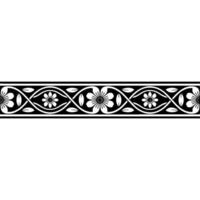 Elegant Floral Border, Vintage , Decorative Element, alternate version 71 vector