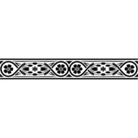 Intricate Floral Border, Vintage , Decorative Element, Classical vector