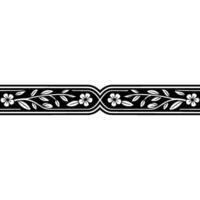 Elegant Floral Border, Vintage , Decorative Element, alternate version 76 vector