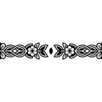 Intricate Celtic Floral Border, Vintage - Pattern vector