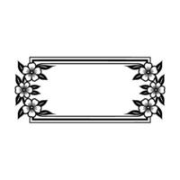 Floral Frame, Elegant Border, Vintage vector