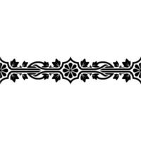 Elegant Botanical Border, Vintage Element, alternate version 5 vector