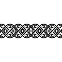 Intricate Celtic Border, Vintage , Ornamental Pattern, Linear vector