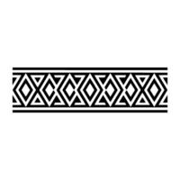 Geometric Tribal Border, Minimalist - Repetitive vector