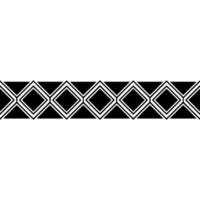 Geometric Deco Border, Minimalist Pattern - Texture vector