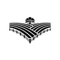 Rustic Landscape Emblem Heritage, Growth, and Boundless Fields vector