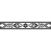 Elegant Floral Border, Vintage , Decorative Element, alternate version 90 vector