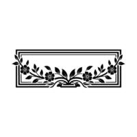 Elegant Floral Border, Vintage , Decorative Element, alternate version 94 vector