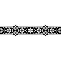 Elegant Floral Border, Vintage , Decorative Element, alternate version 96 vector