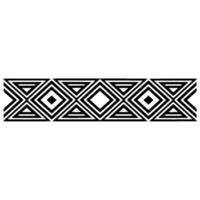 Geometric Deco Border, Minimalist Pattern, Background vector