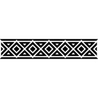 Geometric Border, Art Deco Pattern, Black White, Minimalist, Monochrome vector
