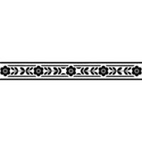 Elegant Floral Border, Vintage , Decorative Element, alternate version 102 vector