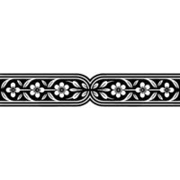 Elegant Floral Border, Vintage , Decorative Element, alternate version 103 vector