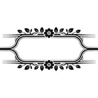 Elegant Floral Frame, Vintage Element - Ornament vector