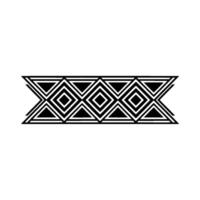 Geometric Deco Border, Minimalist Pattern - Composition vector