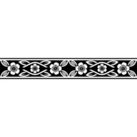 Elegant Floral Border, Japanese , Minimalist Pattern, Decorative vector