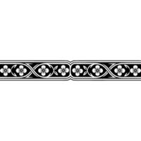 Elegant Floral Border, Vintage , Decorative Element, alternate version 109 vector