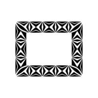 Geometric Black White Frame, Minimalist - Geometry vector