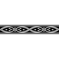 Intricate Celtic Border, Elegant Ornamentation, Vintage, Braid vector