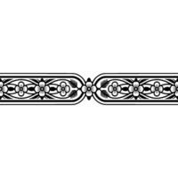 Elegant Floral Border, Vintage , Decorative Element, alternate version 114 vector