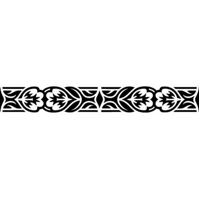 Intricate Celtic Border, Stylized Black, Pattern