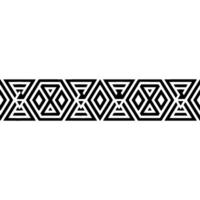 Geometric Border, Minimalist Pattern, Modern, Hexagons vector