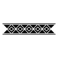 Geometric Deco Border, Minimalist, alternate version 5 vector