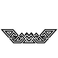 Geometric Tribal Emblem, Modern Abstract - Geometry vector