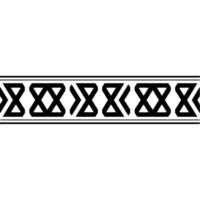 Geometric Tribal Border, Minimalist, alternate version 81 vector