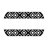 Geometric Tribal Border, Minimalist, alternate version 82 vector