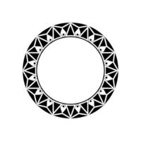 Geometric Circle Ornament, Minimalist, Geometry vector