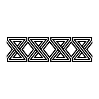 Infinite Geometry Repeating Isometric Pattern vector