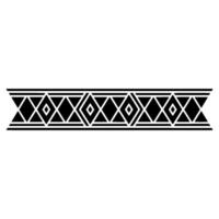 Geometric Tribal Border, Minimalist, alternate version 83 vector