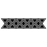 Geometric Deco Border, Minimalist Pattern, alternate version 20 vector