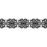 Intricate Black Border, Decorative Swirls, Elegant - Ornament vector