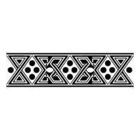 Geometric Tribal Border, Art Deco Style - Decorative vector