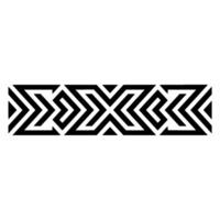 Geometric Tribal Border, Modern Abstract Pattern, Diagonal vector
