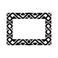 Intricate Celtic Frame, Minimalist , Symbolic Ornamentation vector