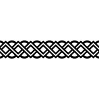 Intricate Celtic Border, Geometric Pattern, Vintage, Ornament vector